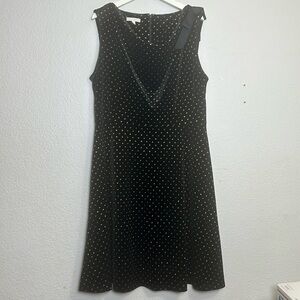 Talbots‎ RSVP Women’s Size XLarge Black Gold Velvet Sleeveless Formal Cocktail